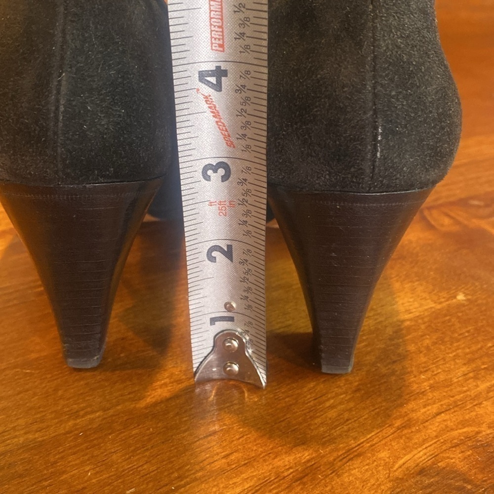 RARE Comcedia Italian Vintage High Heel Suede Shoes Eu 36 US 5.5 unique design - Picture 10 of 15